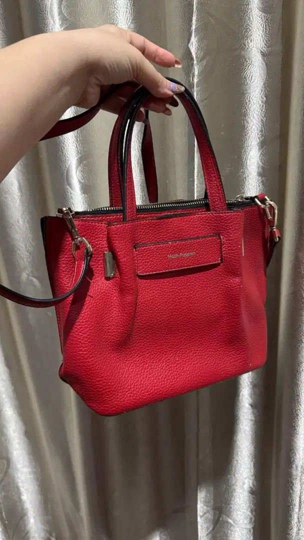 Preloved Tas Merah Ori Hush Puppies