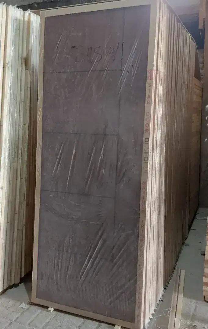 Daun pintu laminate pvc shet