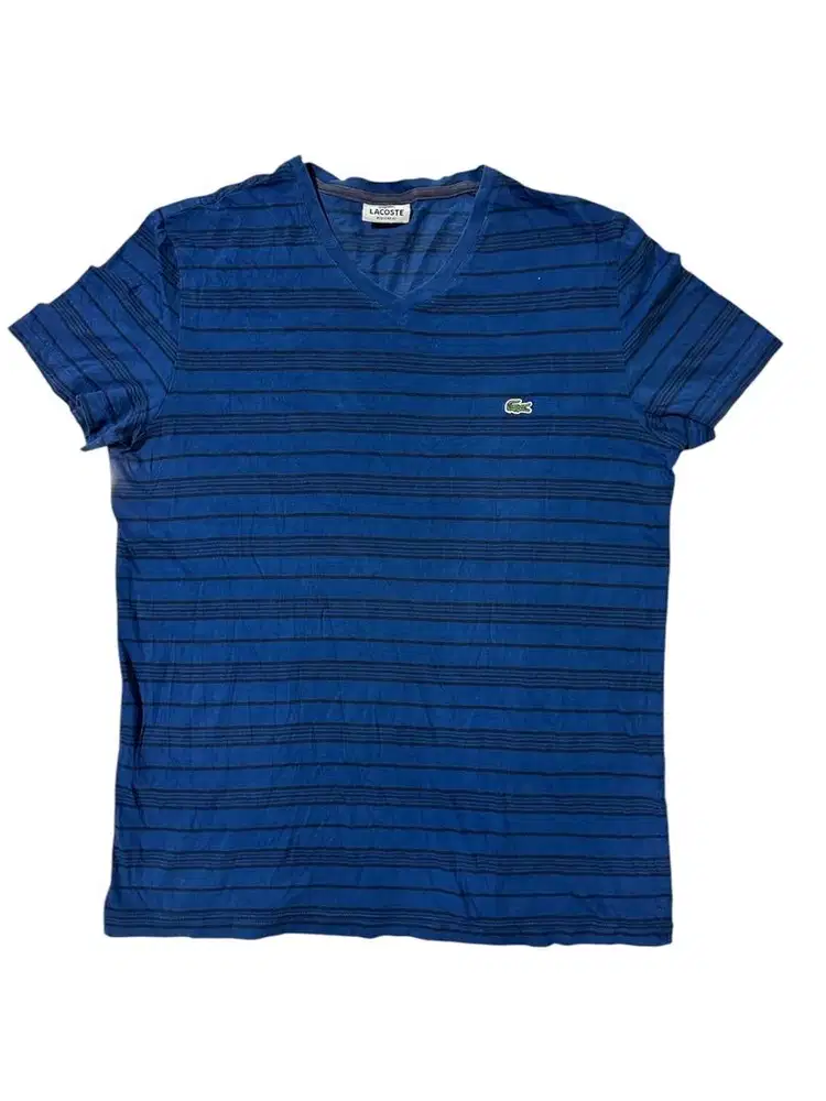 Kaos Lacoste size L panjang 68 LD 105