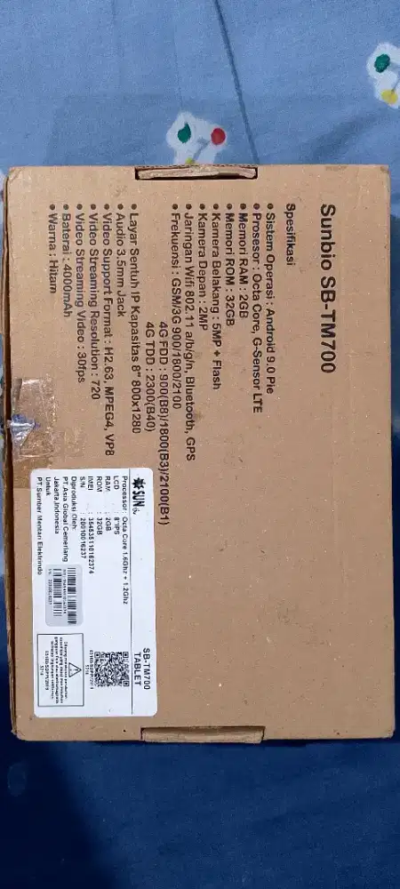 Tablet SUNBIO SB-TM700 Android 9.0 PIE