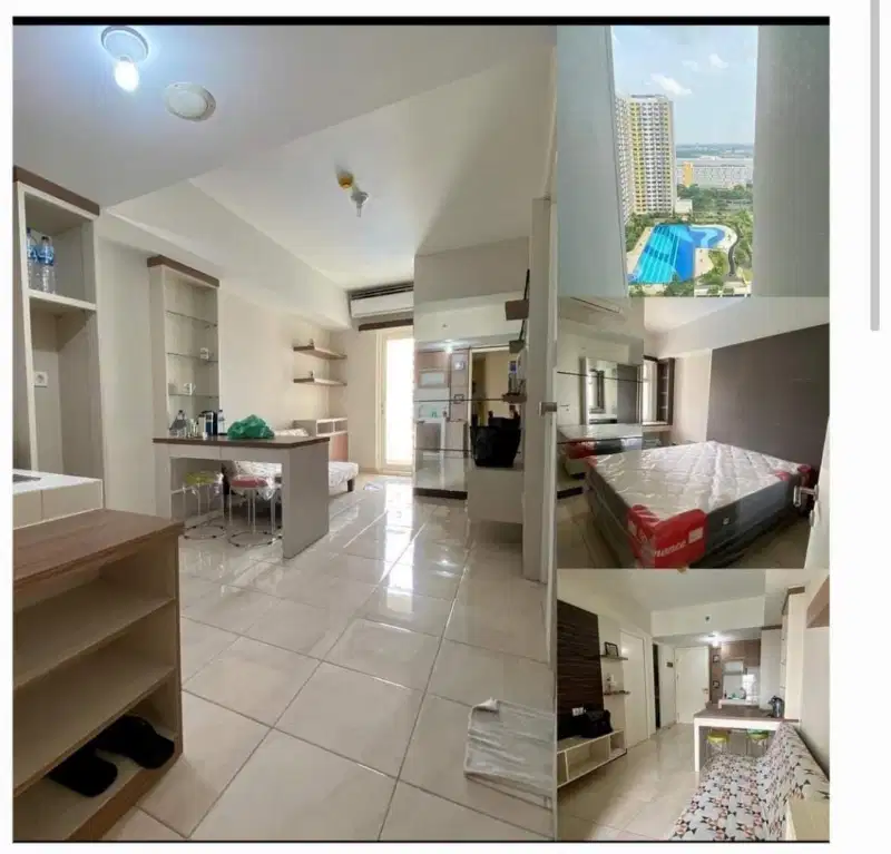 sewa 2br full furniture apartemen springlake summarecon bekasi utara