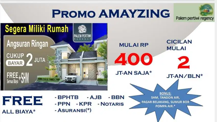 Launching Harga Perdana Rumah Di Palem Pertiwi Regency Gresik