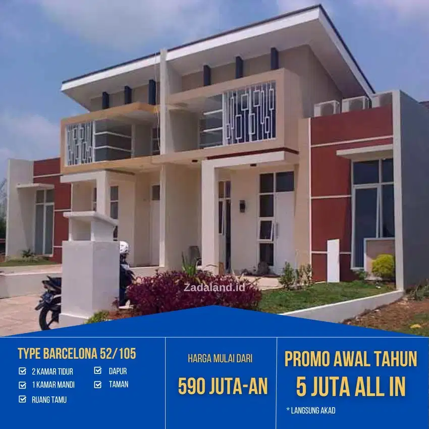 type besar luas harga dan cicilan terjangkau tanpa dp all in 5 juta