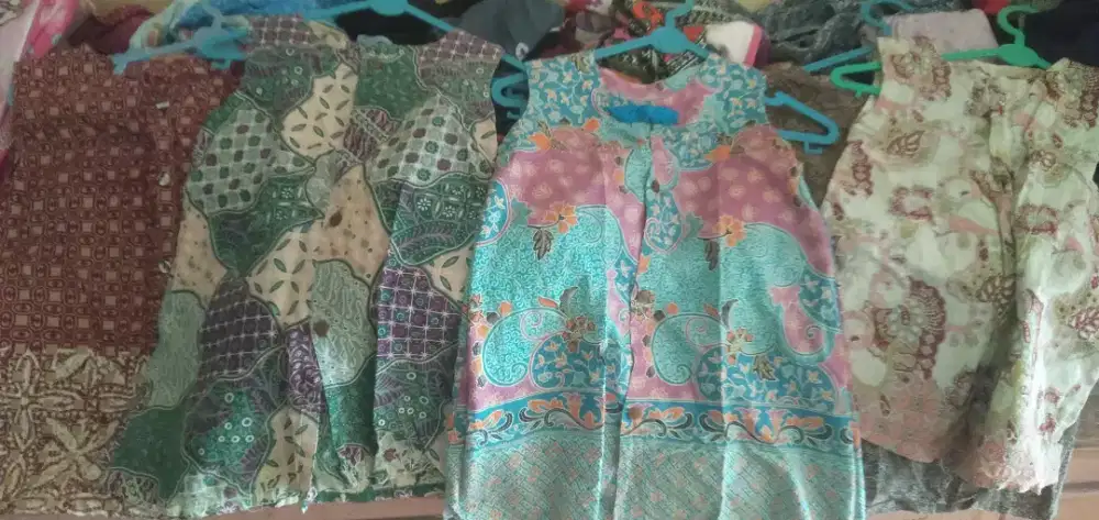 Baju batik anak peremuan utk usia 2thn s/d 6thn
