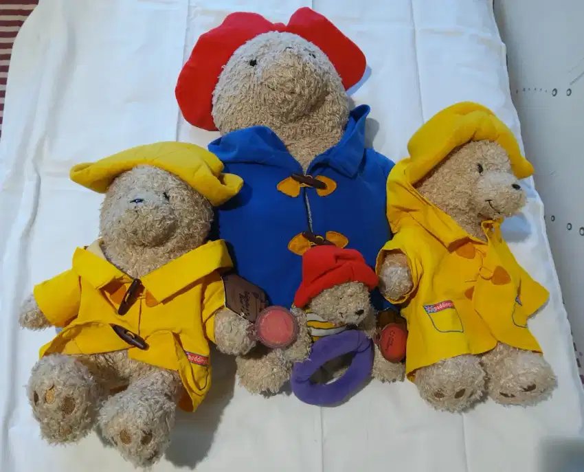 4 Boneka Paddington ori simpanan