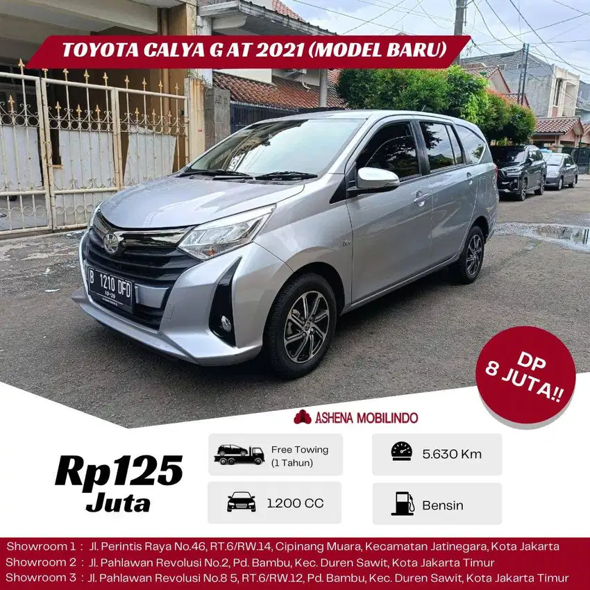 Toyota New Model Calya 1.2 G Automatic 2021 - Silver LOW KM