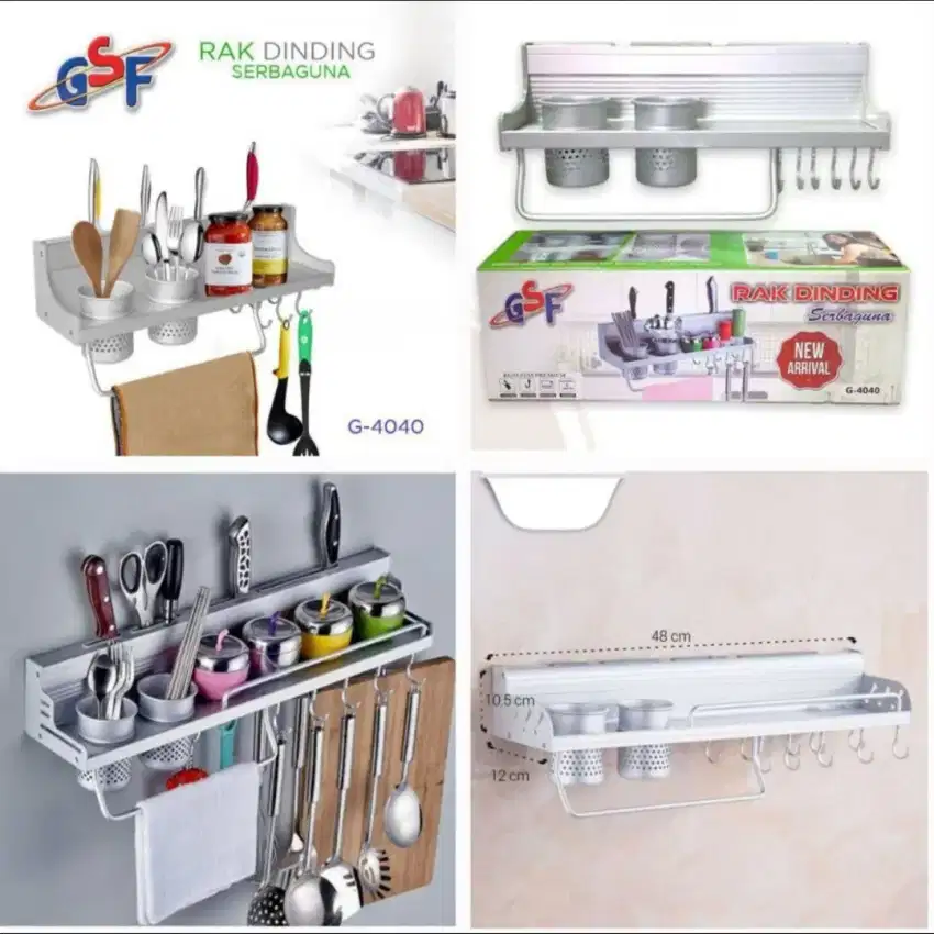 Rak dinding dapur serbaguna GSF