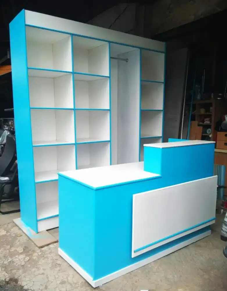 Assalamualikum, Open order 1paket Rak dan meja kasir laundry