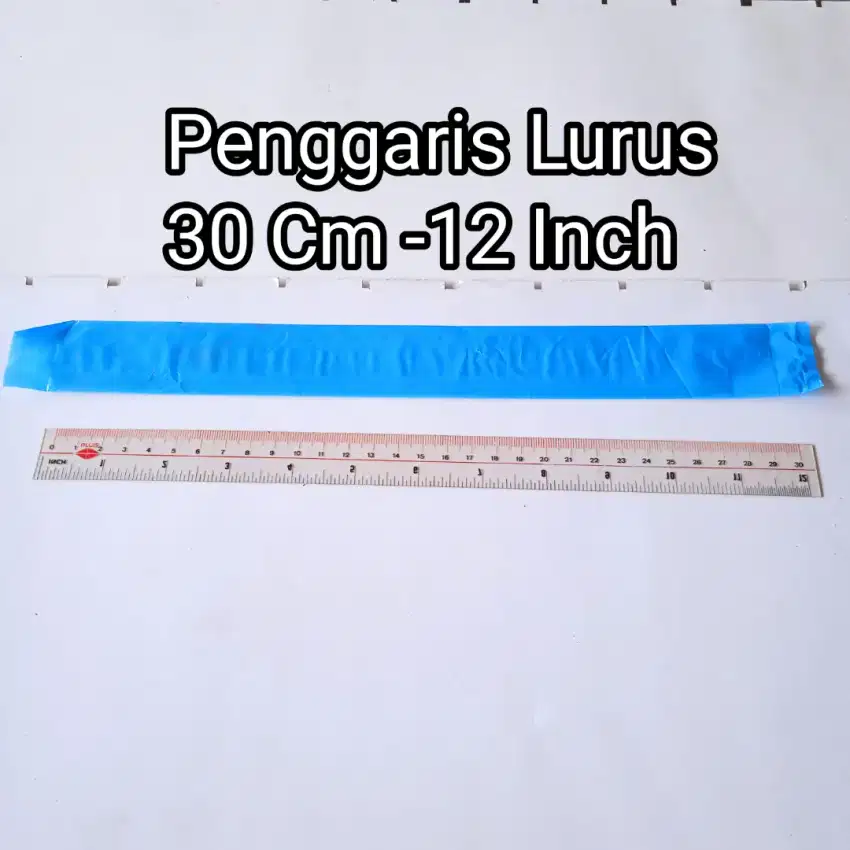 Penggaris Lurus plastik 30 cm (12 Inch)