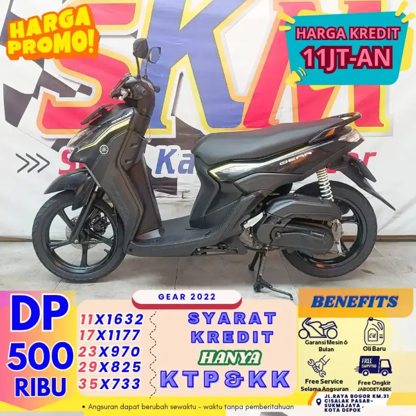 ( gear tahun 2022 dp:500 cicilan 0% via blibli)cash credit