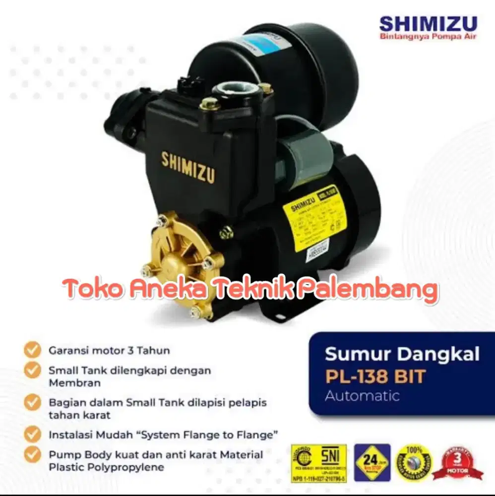 Ready pompa air shimizu pl 138 bit