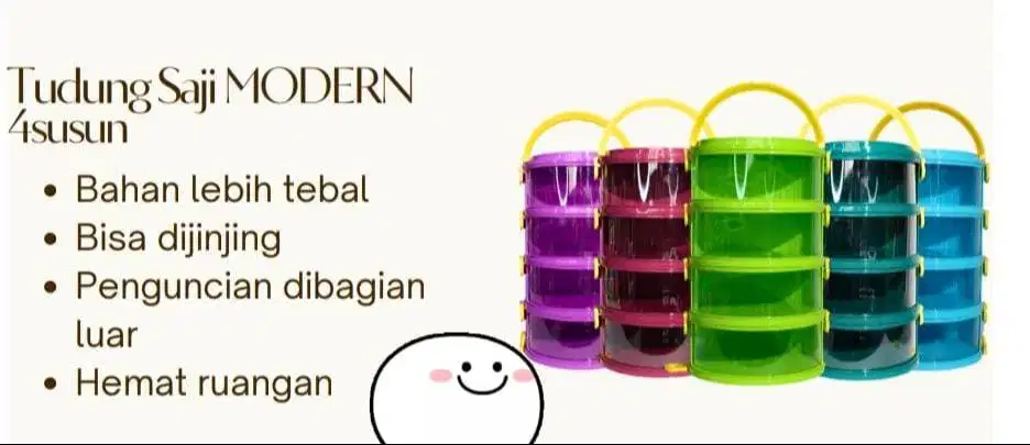 Tudung Saji Modern 4 Susun Jeon