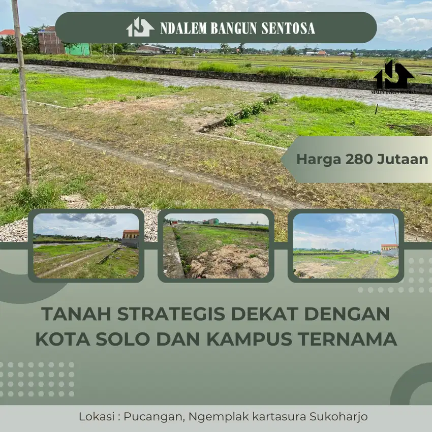 TANAH STRATEGIS DEKAT DENGAN KAMPUS UIN DAN KOTA