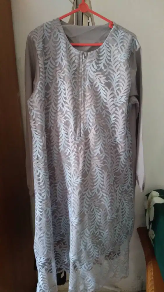 One set celana kondangan grey