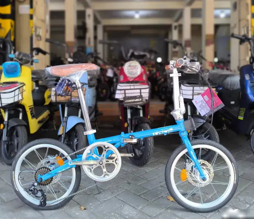 SEPEDA LIPAT ELEMENT TROY PASTEL, 16INC, 8SPEED, HIDROLIK