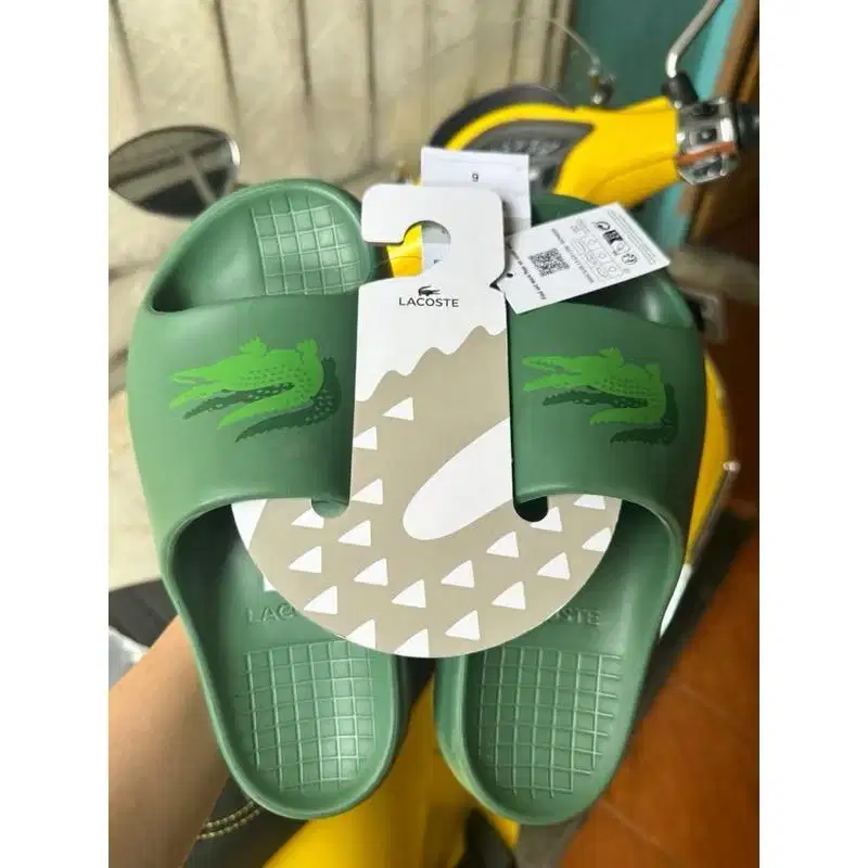 Sandal lacoste hijau size 39