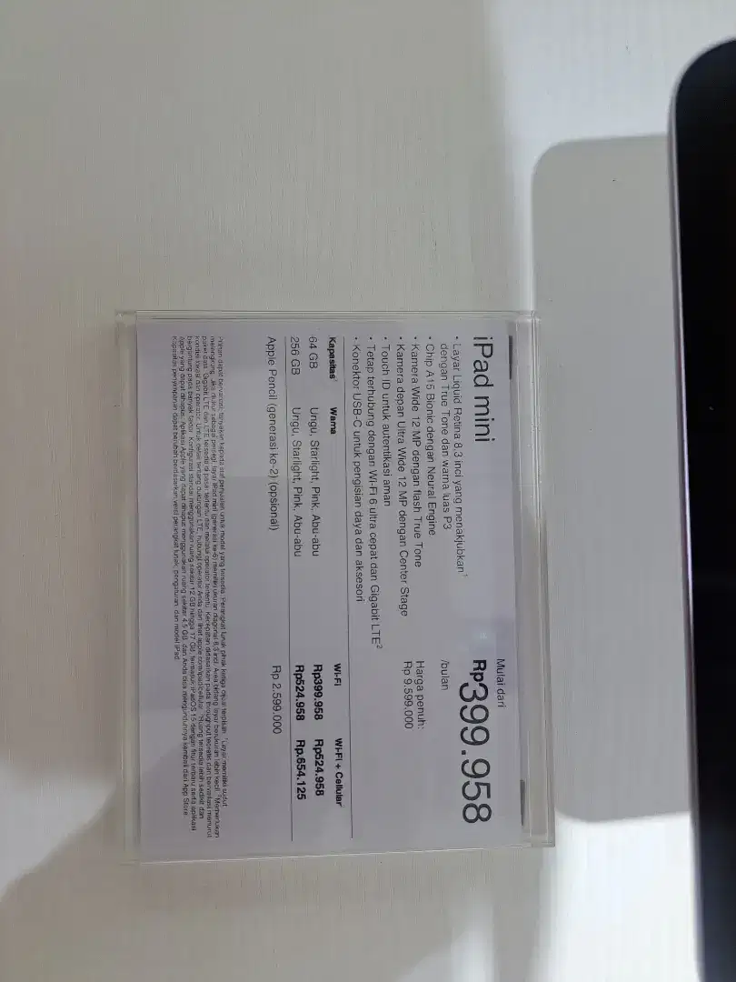 Ipad mini 7 promo cicilan bunga 0%