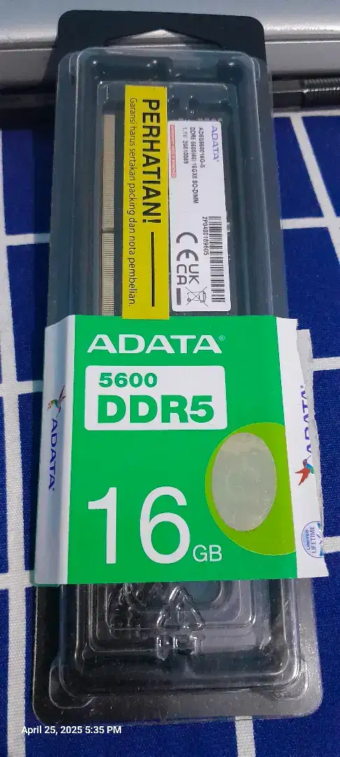 Ram laptop ddr5 16gb pc 5600 new