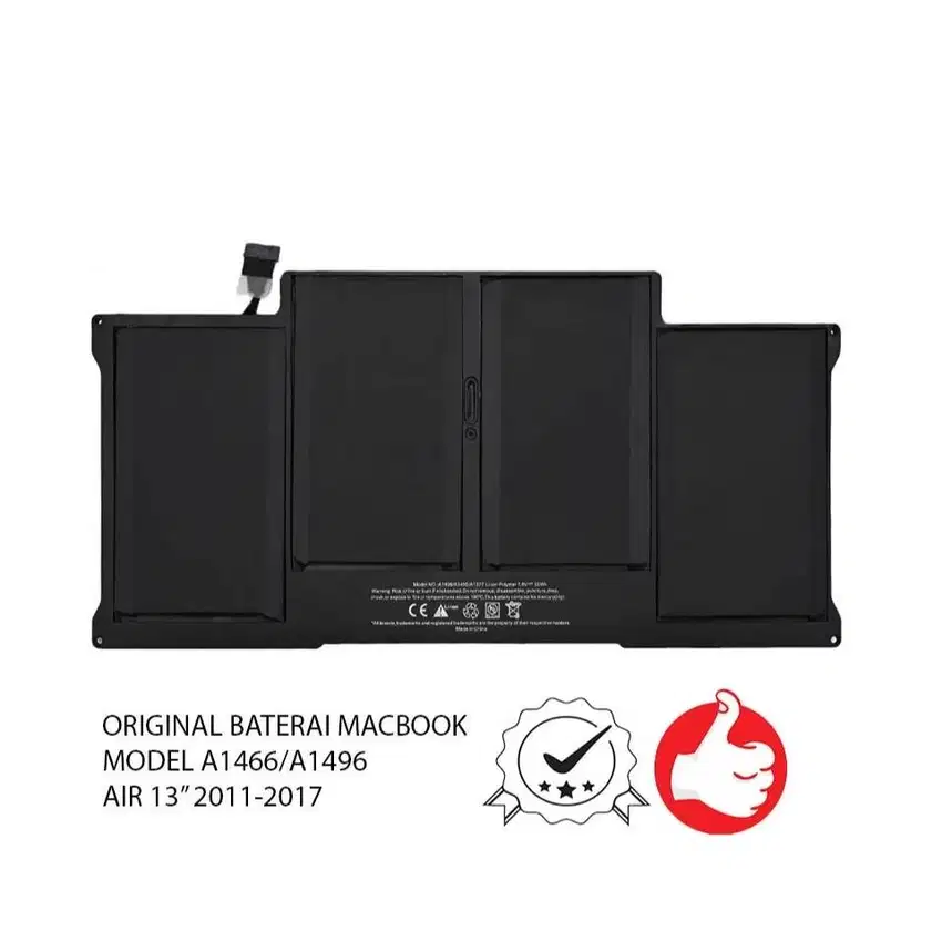 Batrai Macbook Air 13 A1466/A1496 - Compatible with MB air  2010-2017