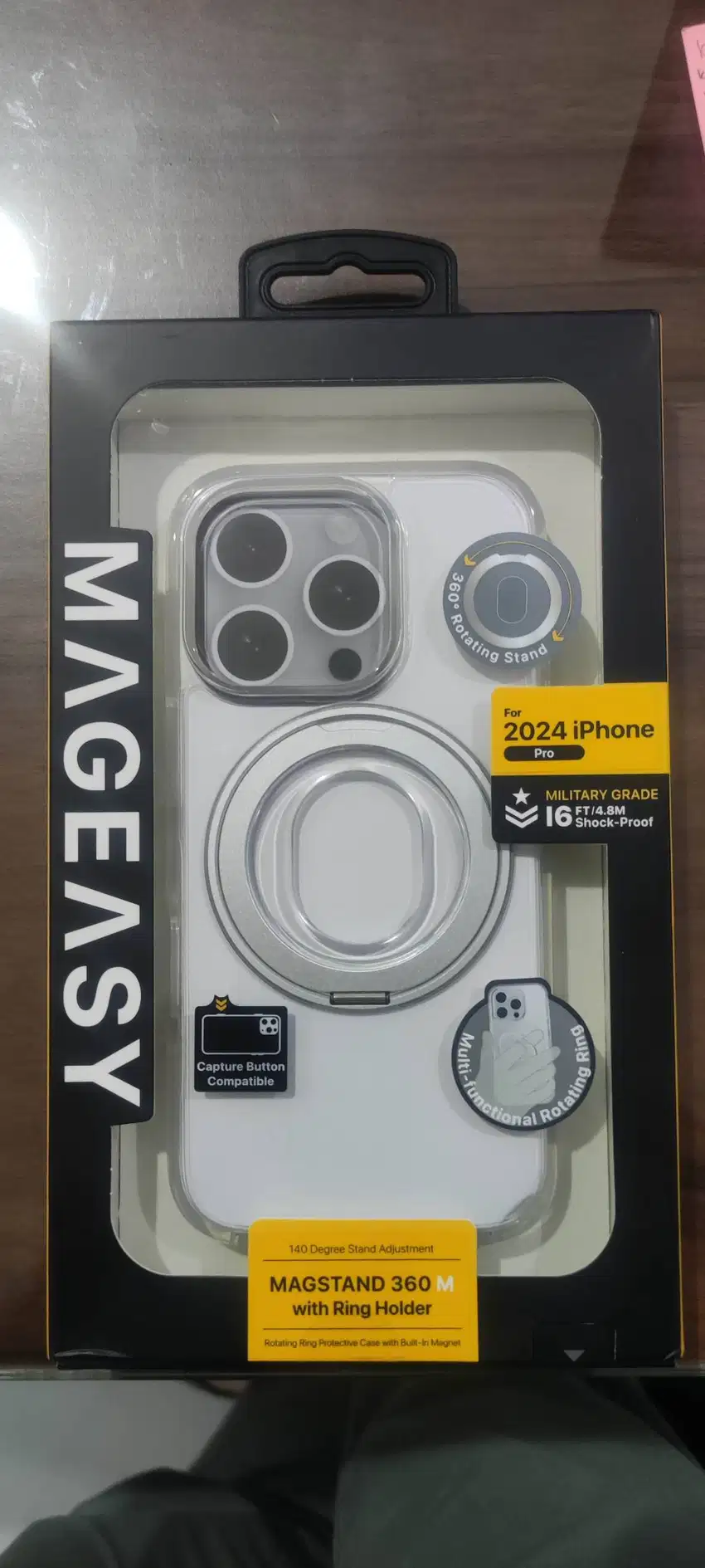 Case iPhone 16 Pro Max 16 Pro MagEasy MagStand 360 M Rotating