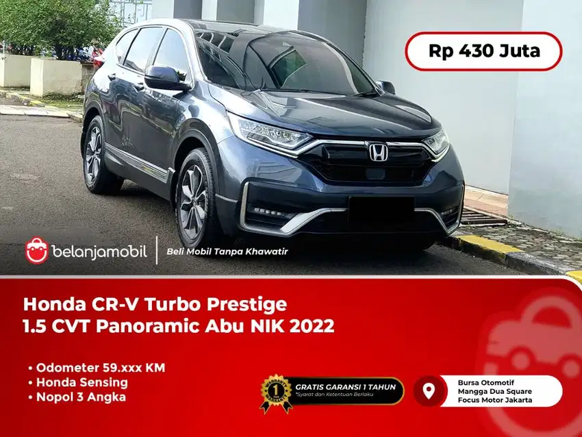 Honda CRV CR-V CR V Turbo Prestige 1.5 CVT Sensing Abu NIK 2022/2023