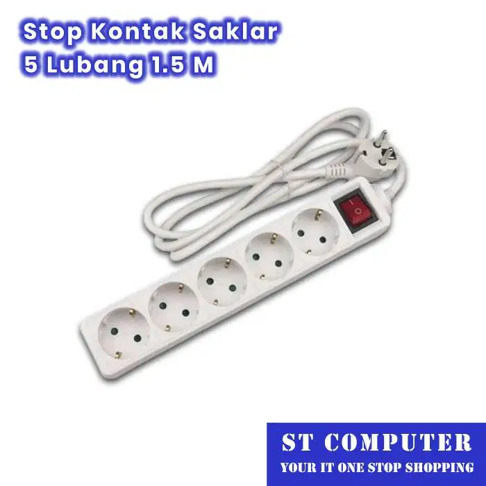 Stop Kontak Saklar 5 Lubang 1.5 M