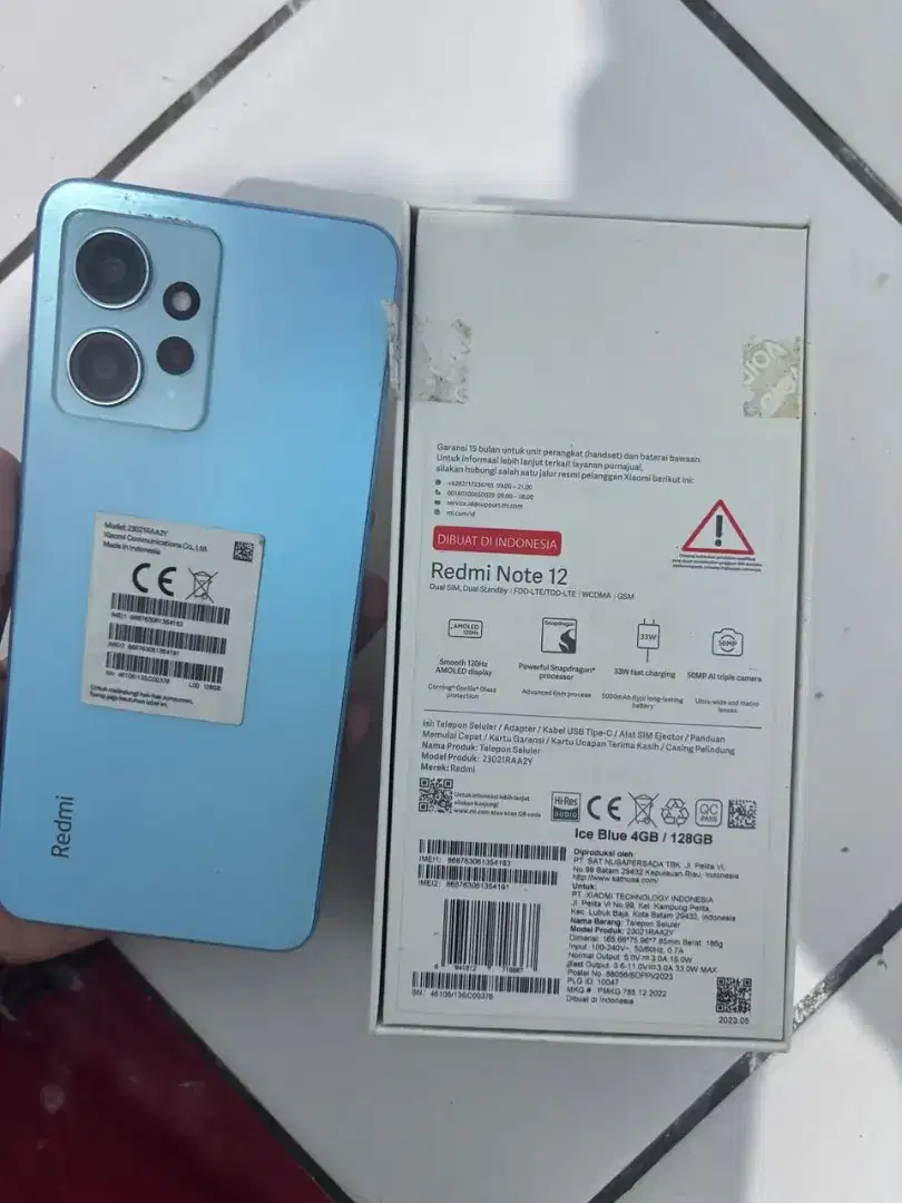 Dijual xiomi redmi not 12