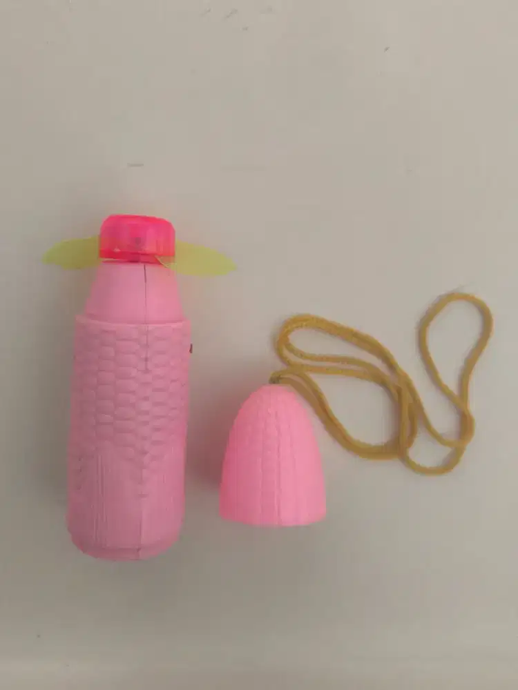 Kipas mini bertenaga batere bentuk jagung pink