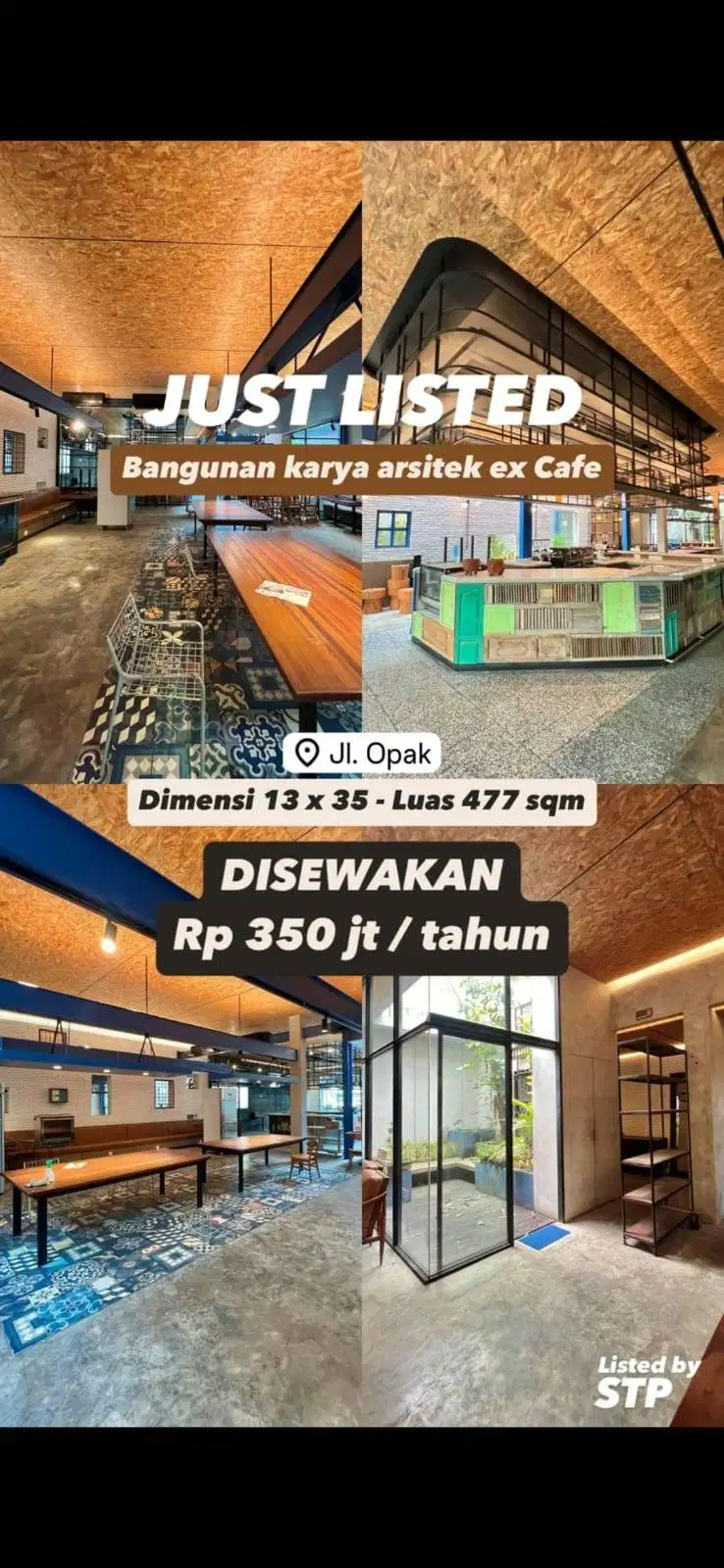 Rumah Komersial Mewah Jl Opak Ex Cafe Cocok Resto Kafe Surabaya Pusat