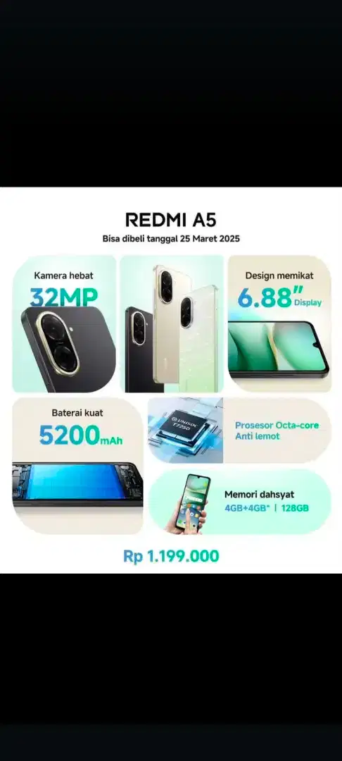 Redmi A5 BERGARANSI RESMI