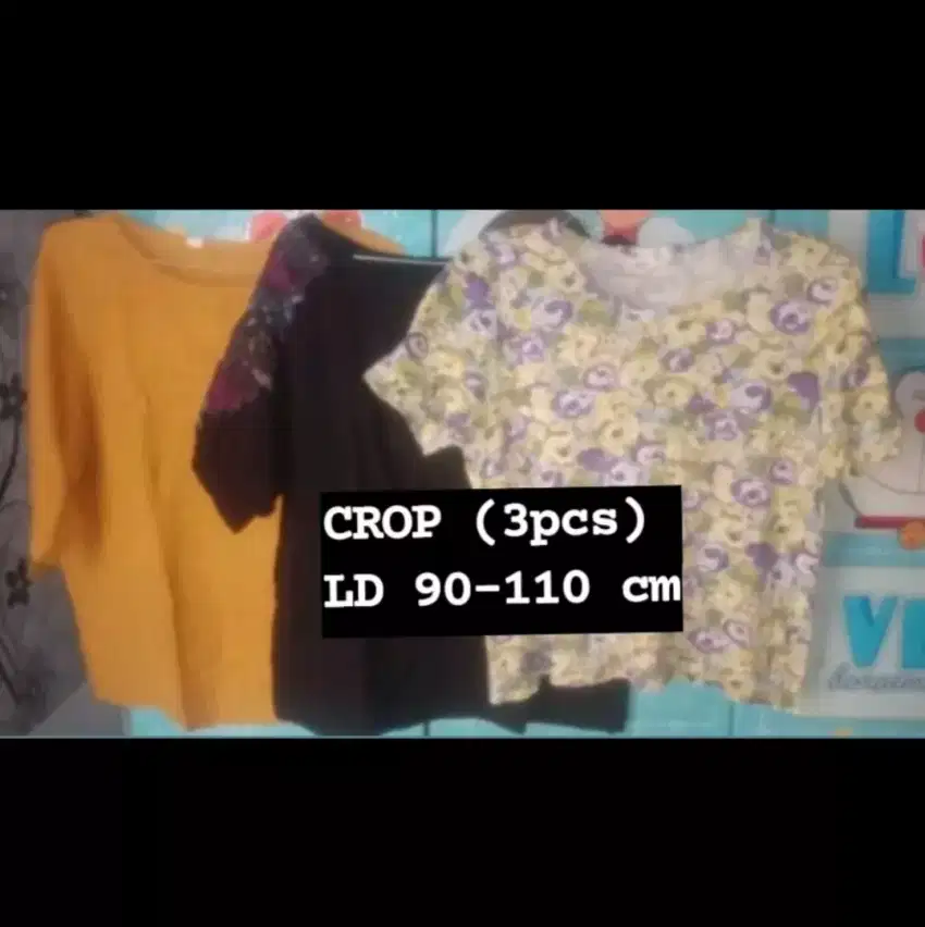 Atasan Crop lucu