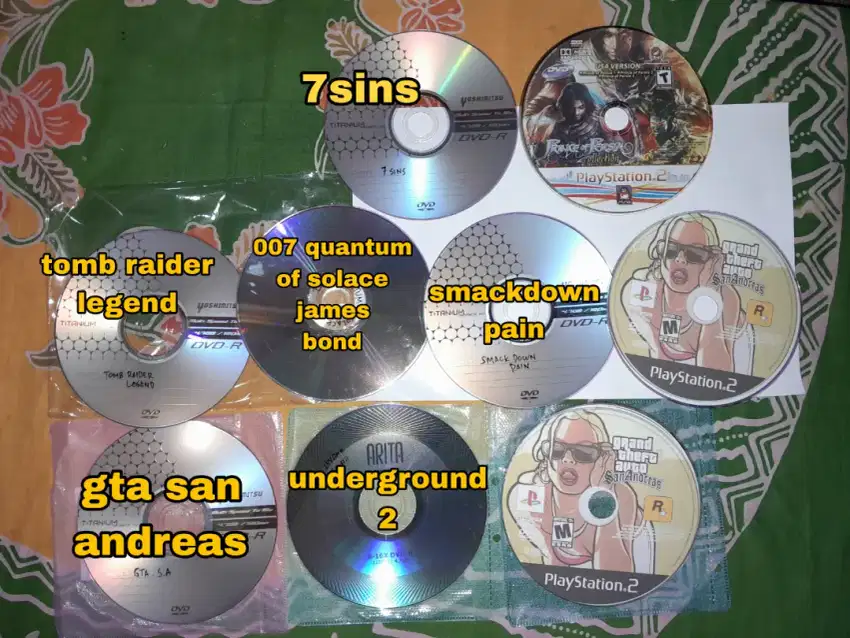 Kaset ps2 masih baru