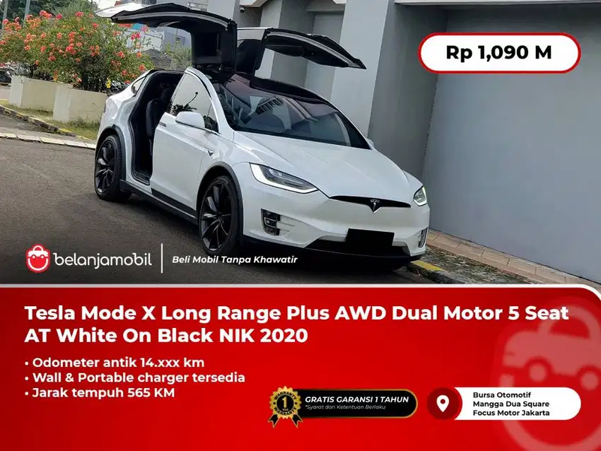 Tesla Mode X Long Range Plus AWD Dual Motor 5 Seat AT White 2020/2021