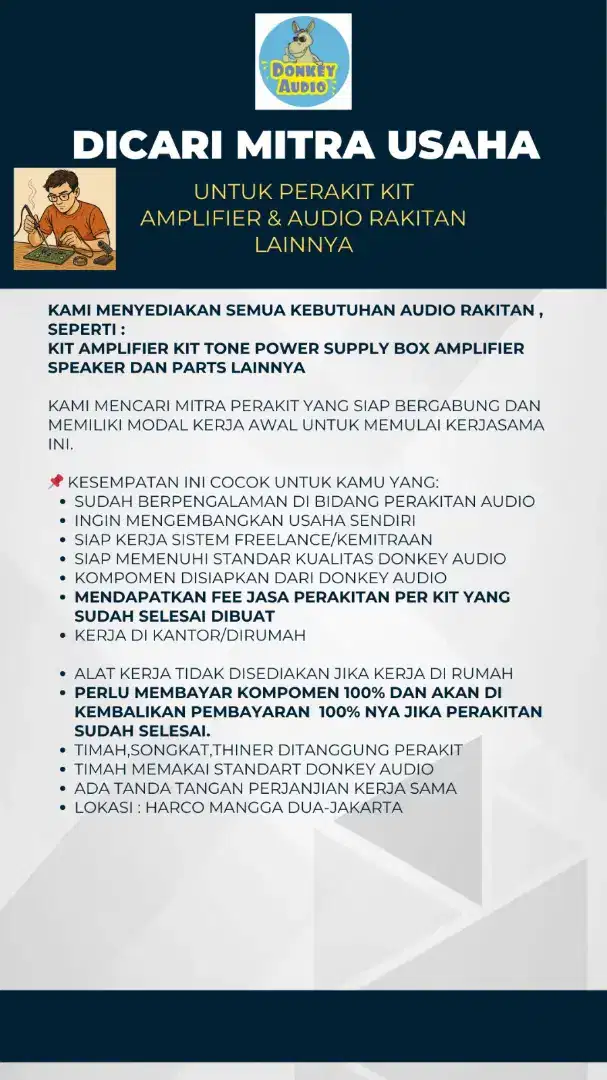 MITRA USAHA PERAKIT KIT AMPLIFIER DAN AUDIO RAKITAN LAINNYA