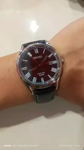 Seiko QUARTZ Saphire Roman Dial Mulus Full ori