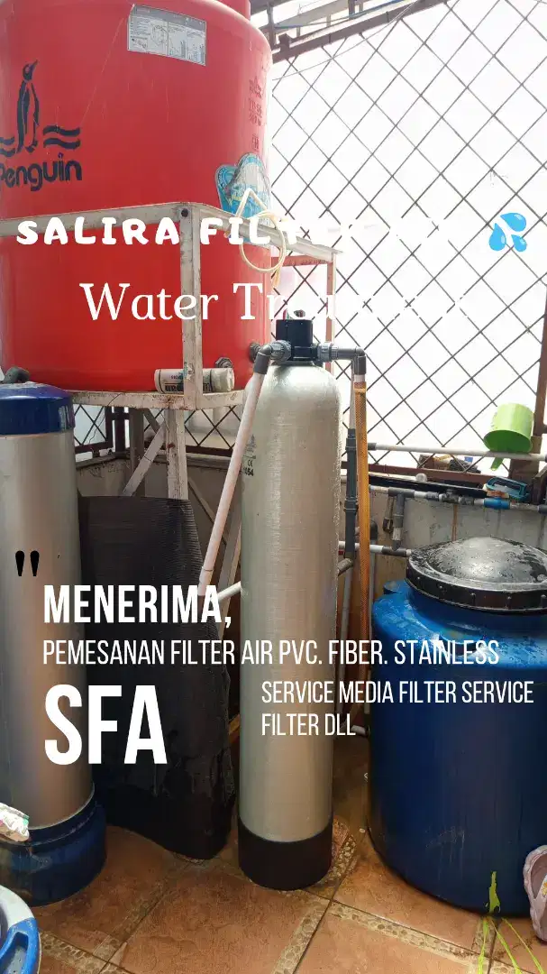 Filter air untuk air kotor bahan fiber