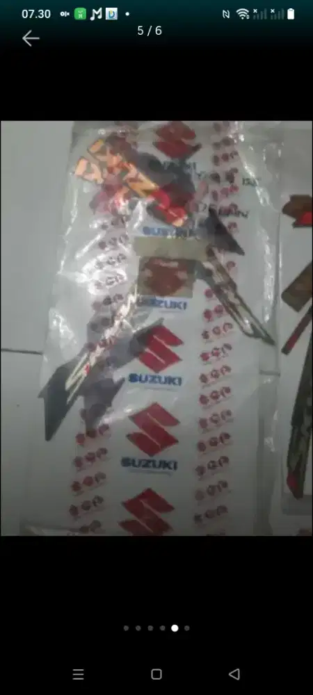 Striping skywave blue shine langka rare sticker skywave blue shine new