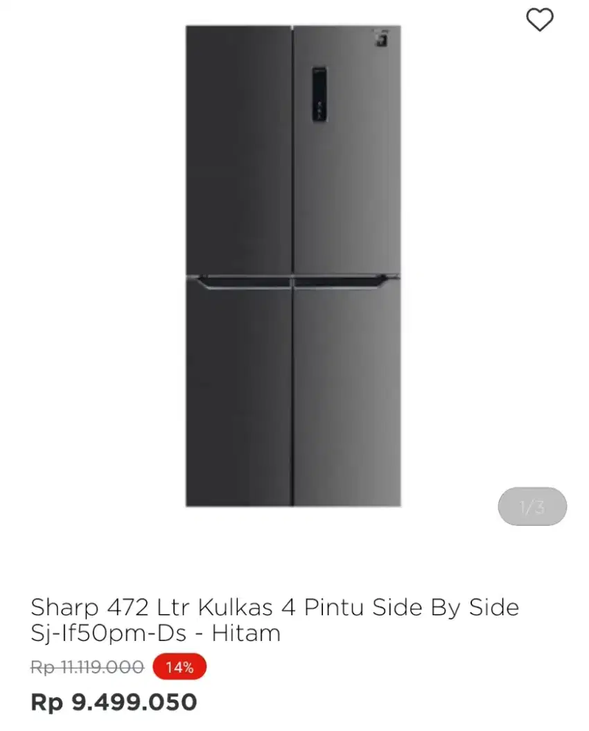 SHARP KULKAS 4 PINTU SJ-IF50PM-DS 472LTR