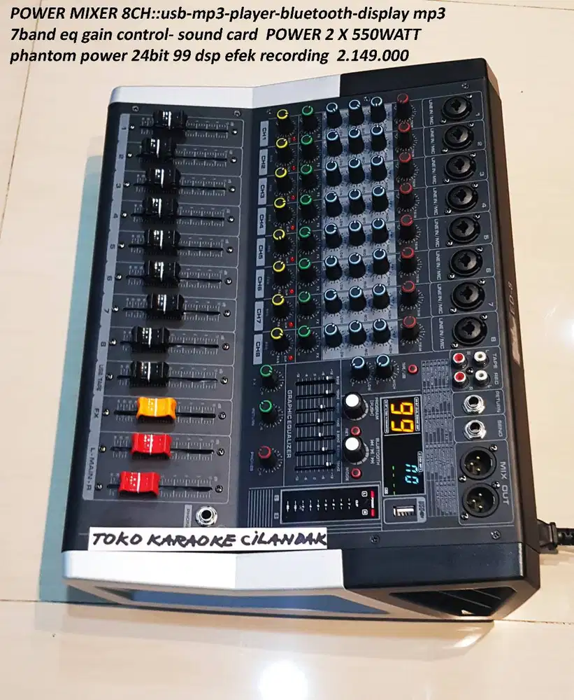 power mixer 8ch efek digital