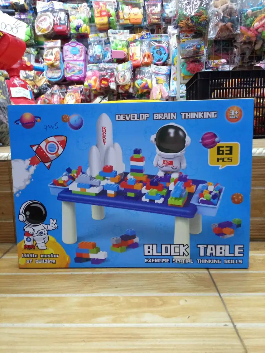 mainan anak block table