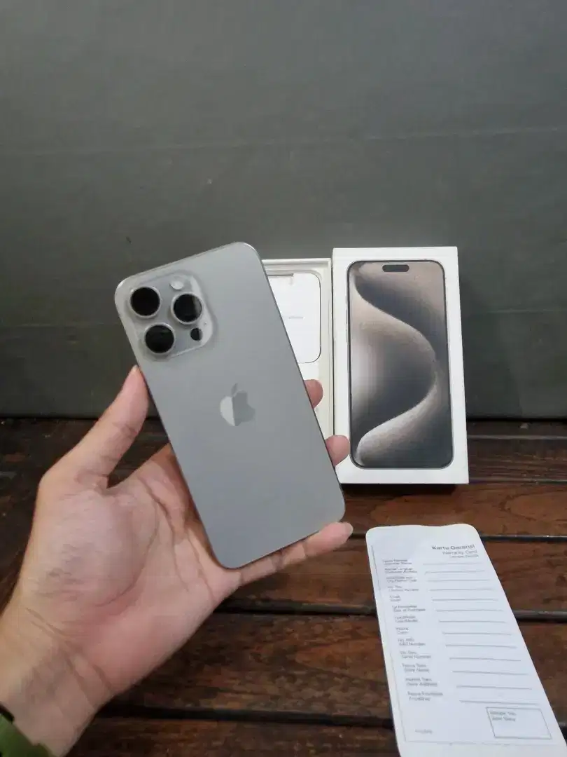 Iphone 15 pro max 256gb Digimap/ibox on panjang natural titanium