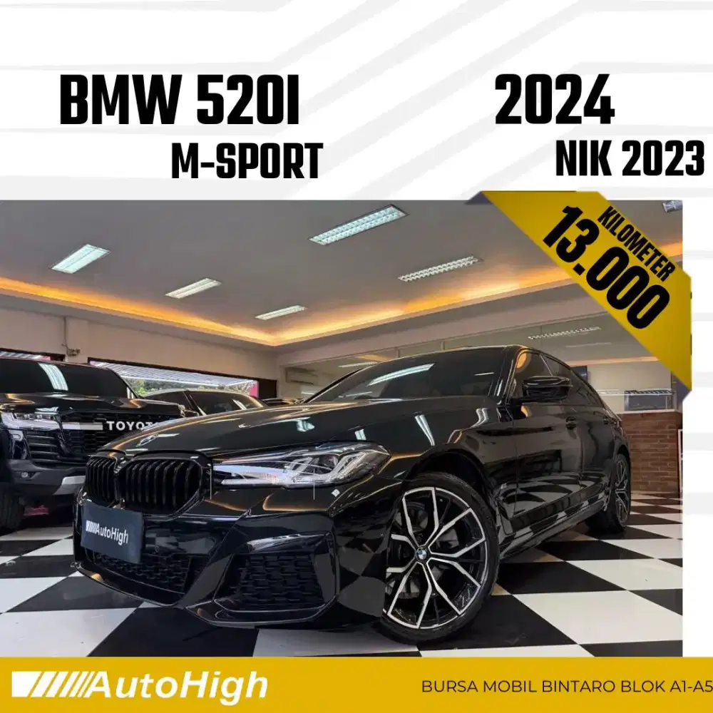 DP10% [Km13.000] 520i M-Sport 2023 Black / 530i Reg 2022 #AUTOHIGH