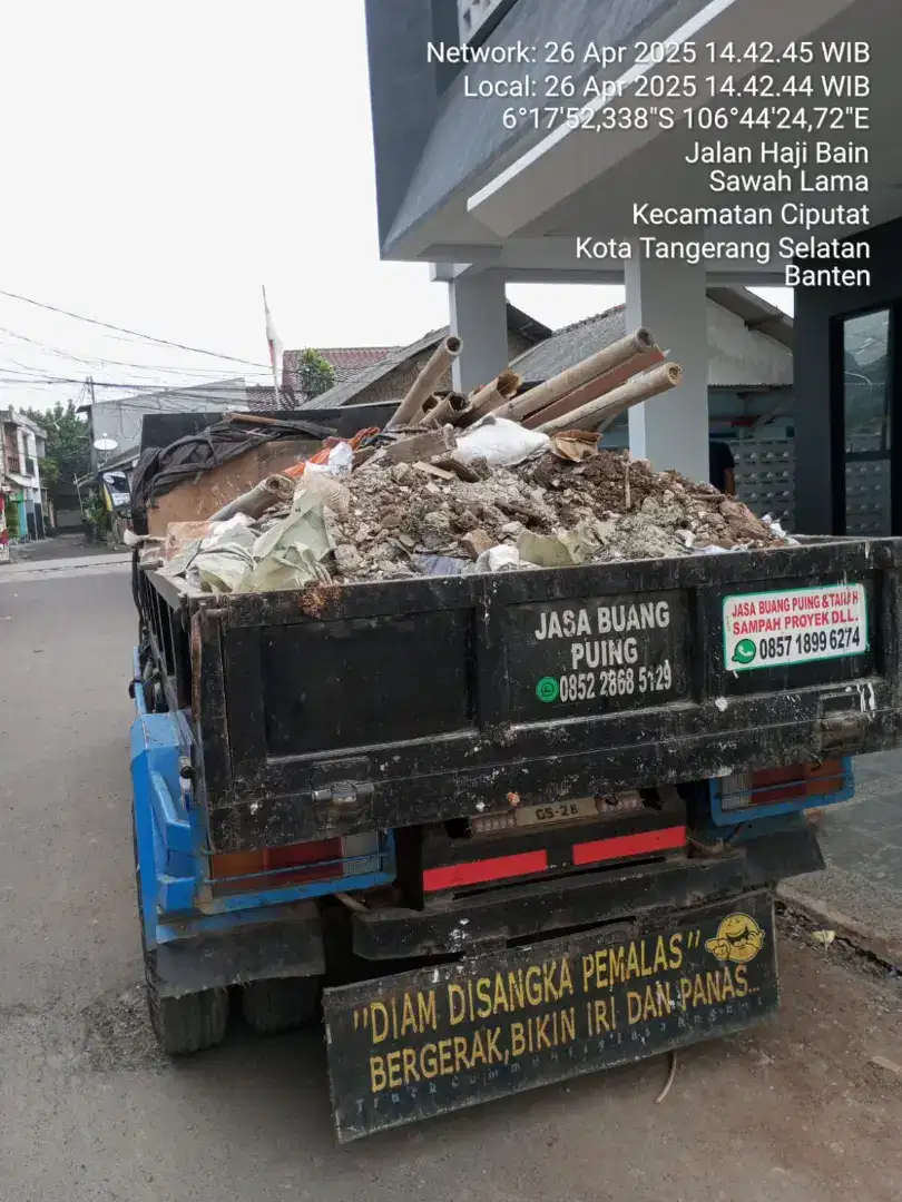 Jasa buang puing sampah