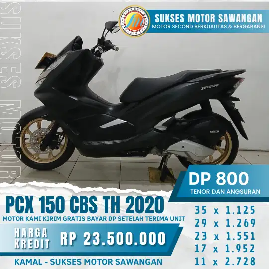 DP MULAI DARI 800k SYARAT CUKUP KTP & KK YUK ORDER PCX 150 CBS TH 2020
