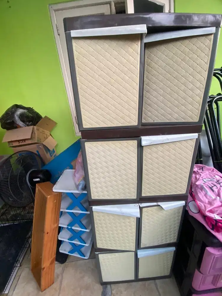 lemari plastik 5 susun minus nego