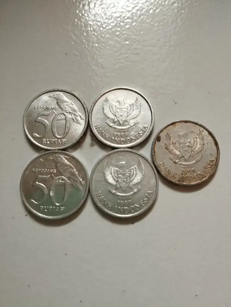 Jual Koin Langka 50 Rupiah 1999 Burung Kepodang - Kolektor Wajib Punya
