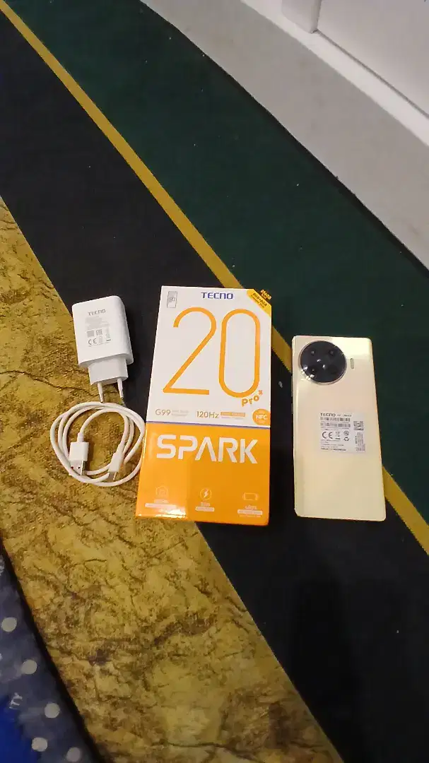 Tecno spark 20 Pro Plus Gold 8/256 Mulus Fulset Orignal
