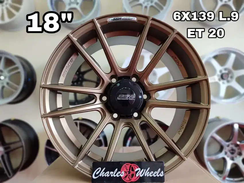 Jual velg ssw r18 6x139,7 pajero fortuner triton dll