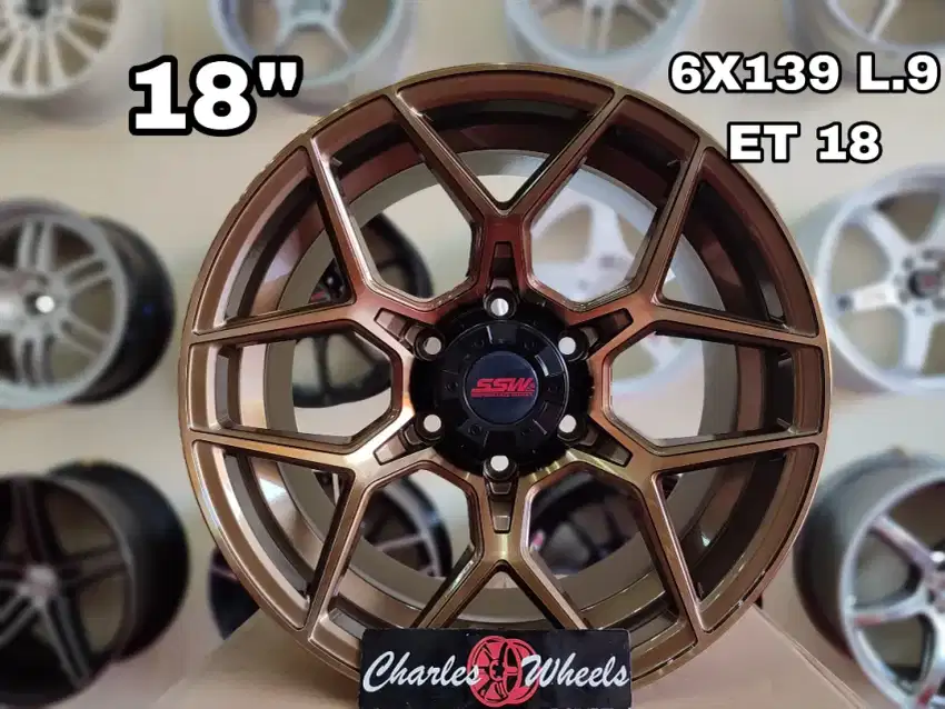 Jual velg ssw 373 r18 6x139,7 fortuner pajero triton dll