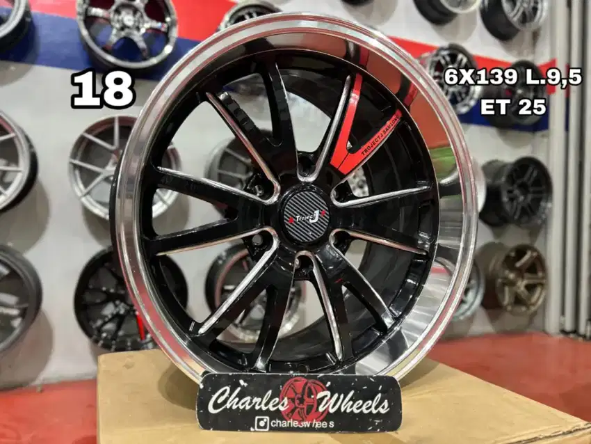 Jual velg mobil ff08 r18 6x139,7 pajero fortuner teiton dll